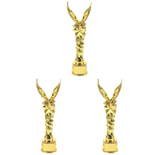 3pcs resin decorative - 3pcs, trophy