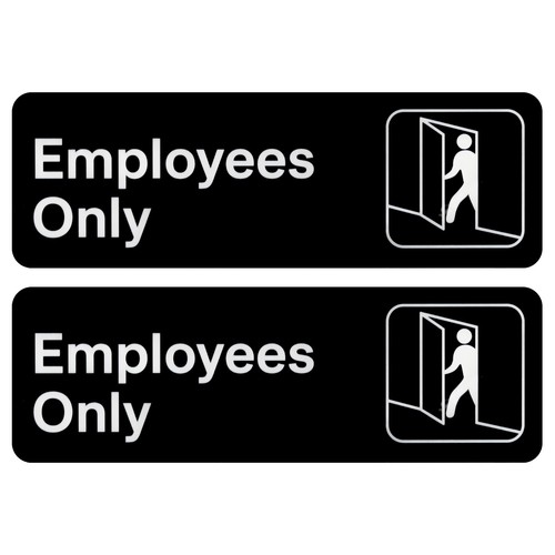 Employees only sign 9 - employees,