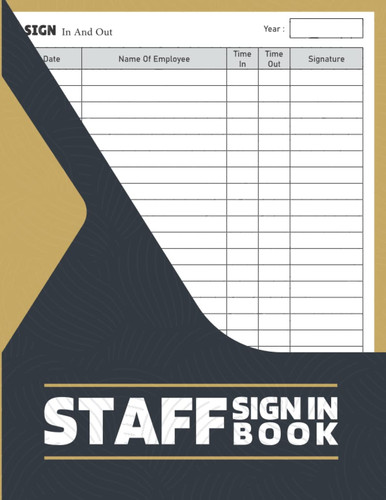 Staff sign book - in,