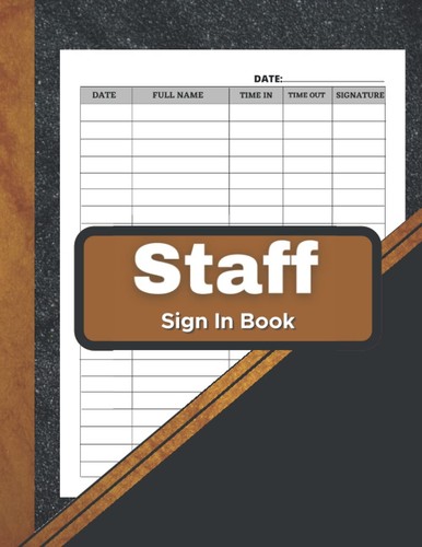 Staff signing and out - staff, book