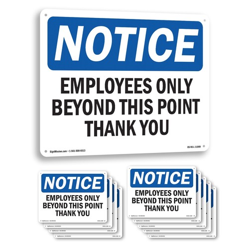 Employees only beyond this - employees,