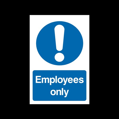 Employees only plastic - only,