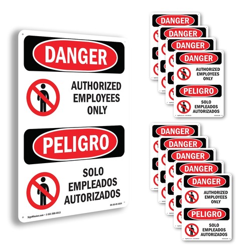 Authorized employees only - authorized,