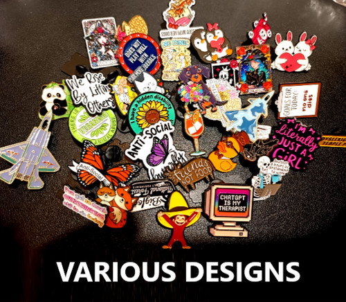Various designs metal - metal, enamel