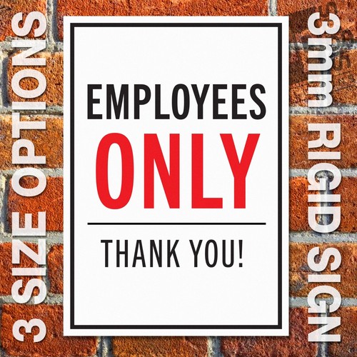 Employees only thank - you,
