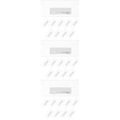 30pcs clear acrylic work - clear, badge