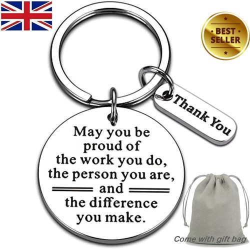 New thank you keyring engraved - you,