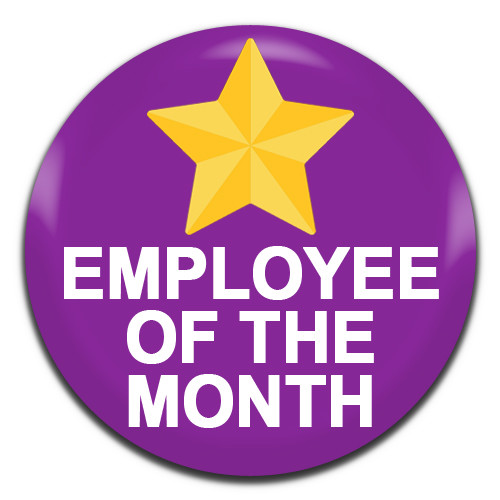 Employee the month purple - of,
