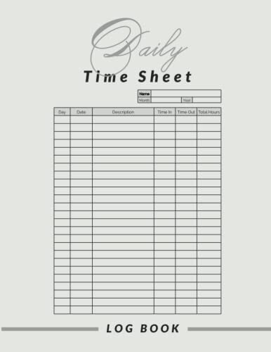 Daily time sheet log - time,