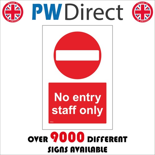 Sign entry staff only - sign,
