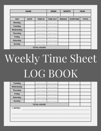 Weekly time sheet log - weekly,