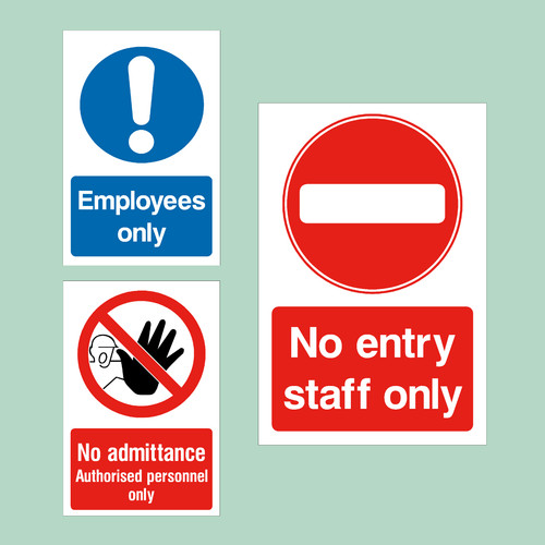 Entry admittance staff - no,