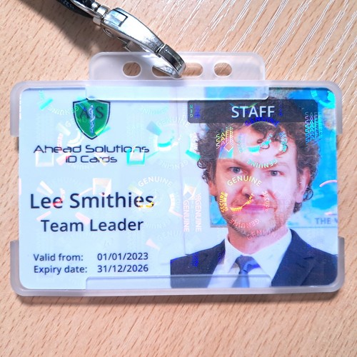 Holographic staff badge - holographic,
